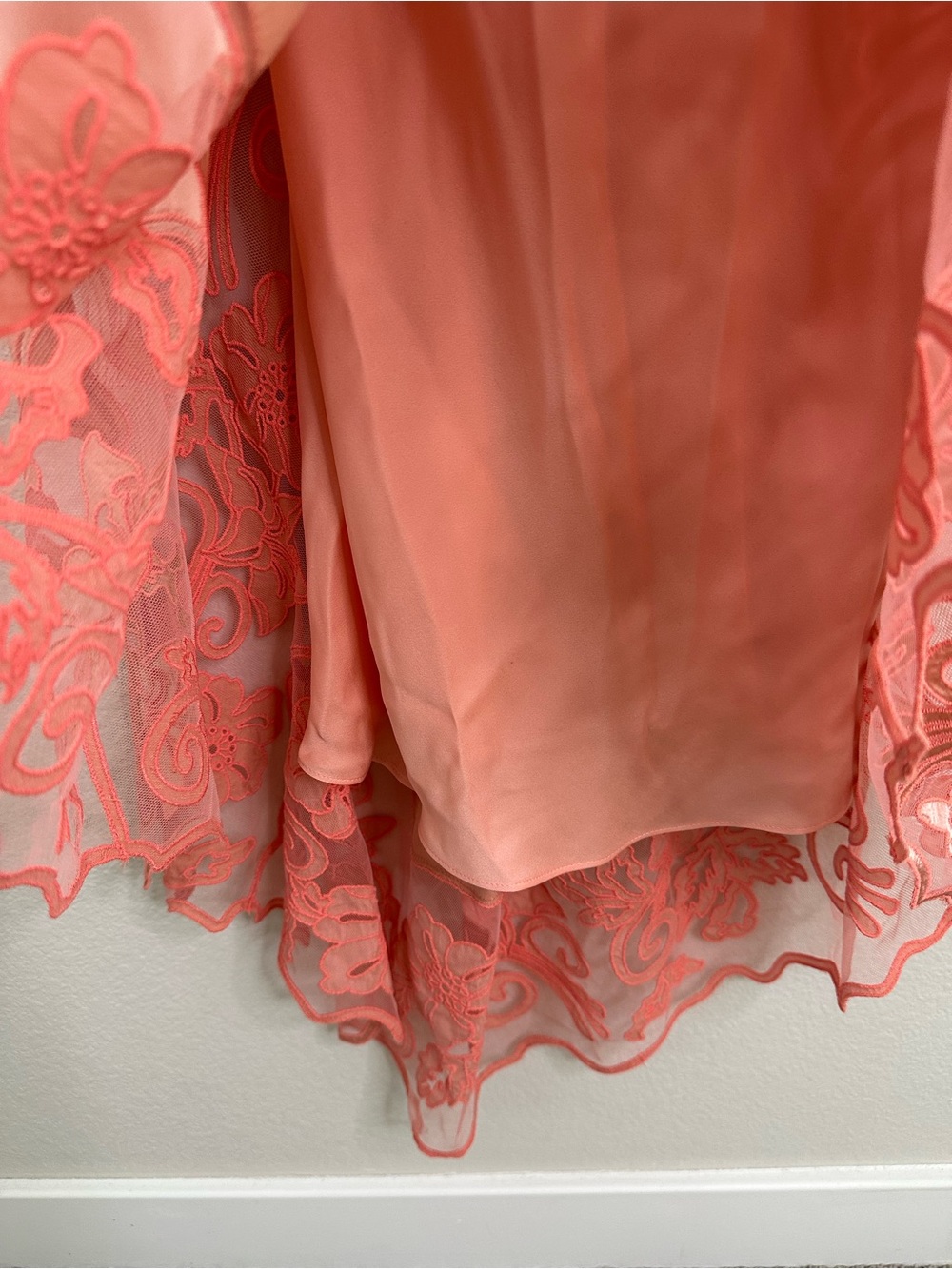 ULLA JOHNSON Kaia Open-Back Asymmetric Lace Silk Midi Pink Dress SZ US 6 NWT - Picture 6 of 10
